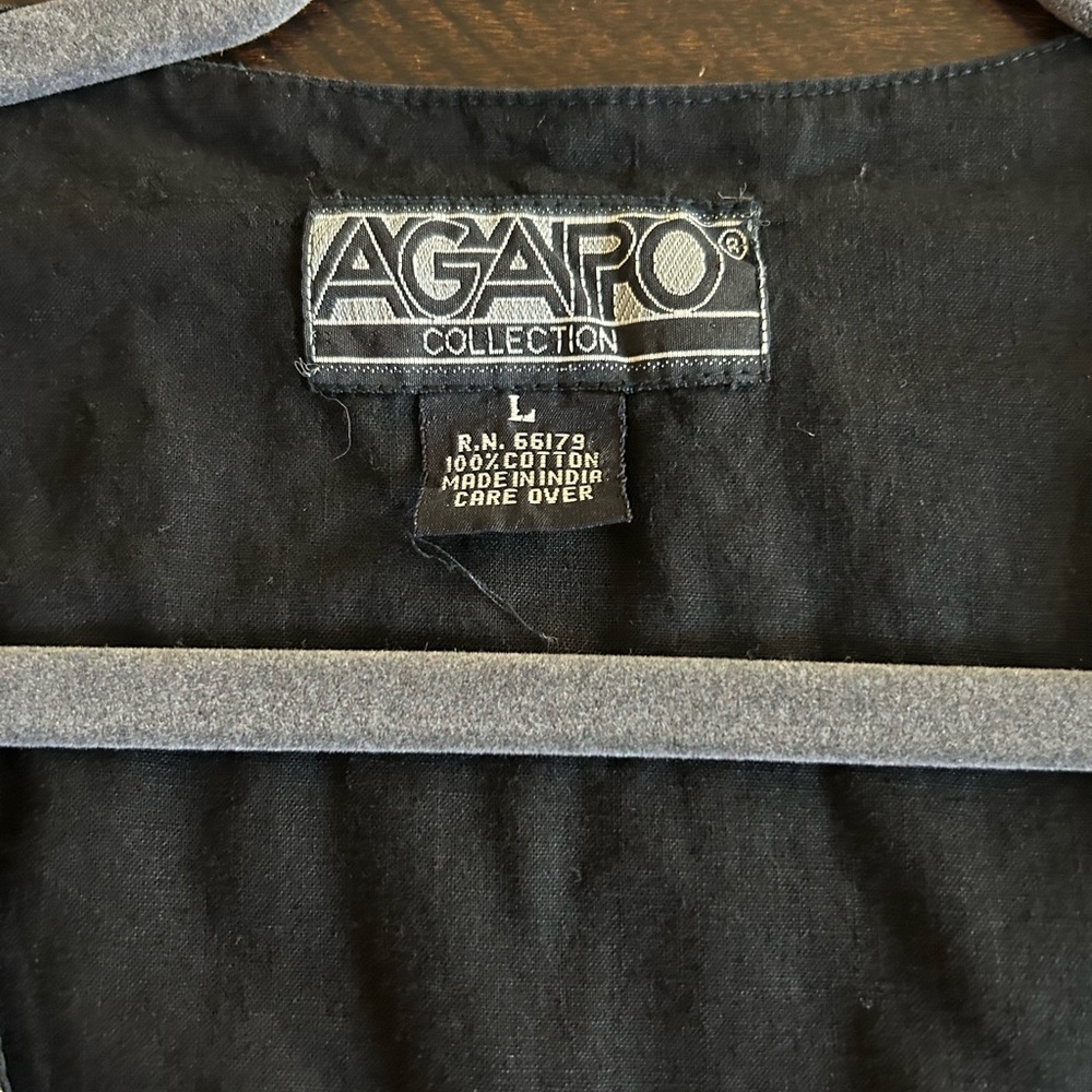 Vintage AGAPO Collection multi-pattern striped ve… - image 8